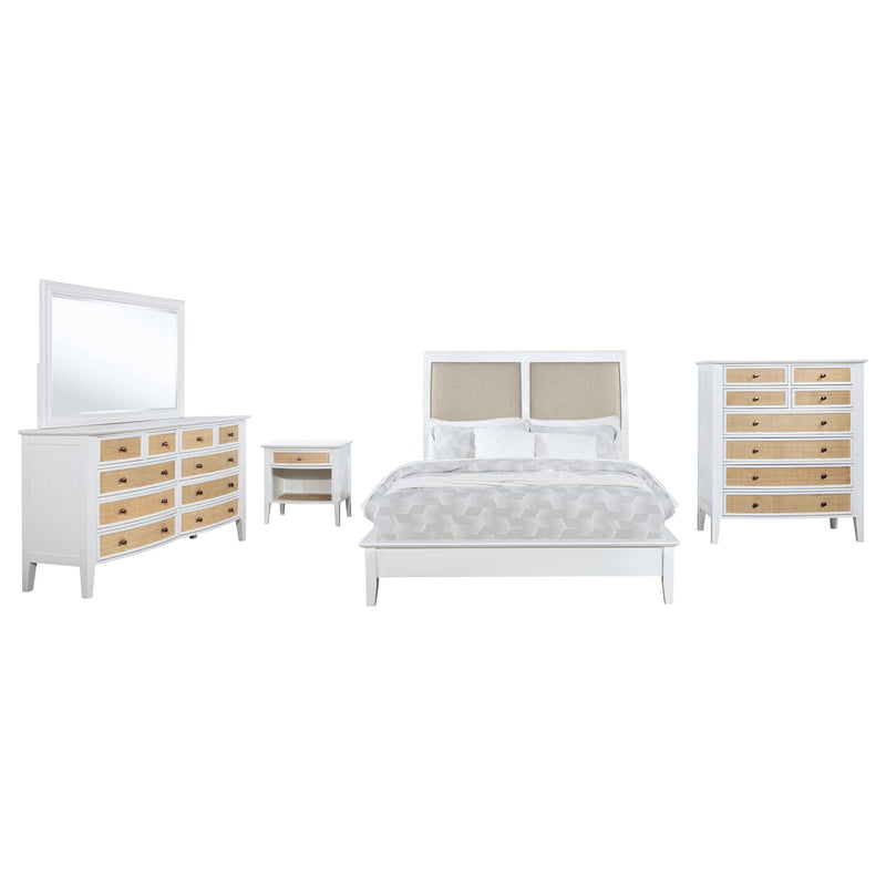 Bexhill 5-piece California King Bedroom Set White - 223471KW-S5