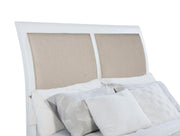 Bexhill 56-inch Upholstered California King Panel Bed White - 223471KW