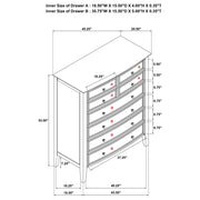 Bexhill 8-drawer Chest of Drawers White - 223475