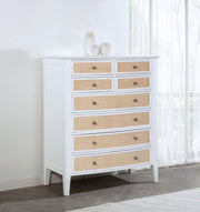 Bexhill 8-drawer Chest of Drawers White - 223475