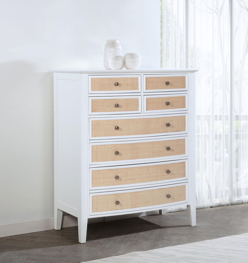 Bexhill 8-drawer Chest of Drawers White - 223475