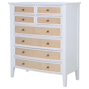 Bexhill 8-drawer Chest of Drawers White - 223475