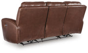 Bexhurst Mahogany Power Reclining Sofa - PCU1210215