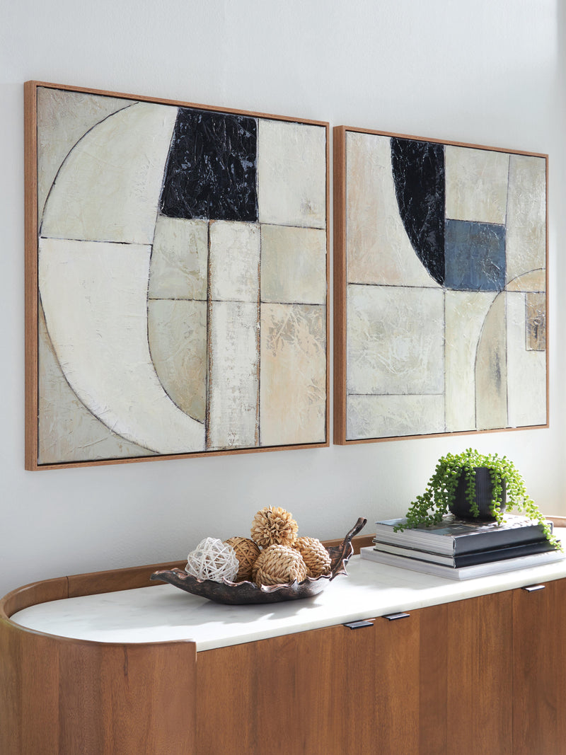Bexlen Tan/Taupe/Black Wall Art (Set of 2) - A8000498