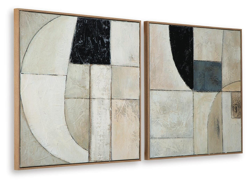 Bexlen Tan/Taupe/Black Wall Art (Set of 2) - A8000498