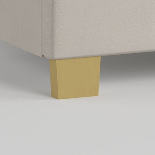 BHE-GL Gold Finish Leg For Footboard, Each. Fits BHE5876, BHE5878, 1836B, and BHE1818 beds, Set of 2 - BHE-GL