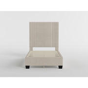 BHE5878BE-44* (2) 44" Beige Microfiber Platform Bed - BHE5878BE-44*