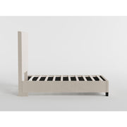 BHE5878BE-44* (2) 44" Beige Microfiber Platform Bed - BHE5878BE-44*