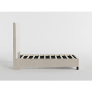 BHE5878BE-48* (2) 48" Beige Microfiber Platform Bed - BHE5878BE-48*