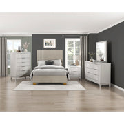 BHE5878BE-48* (2) 48" Beige Microfiber Platform Bed - BHE5878BE-48*