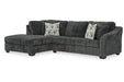 Biddeford Shadow 2 - Piece LAF Chaise Sleeper Sectional - Gate FurnitureSleeper Sectional