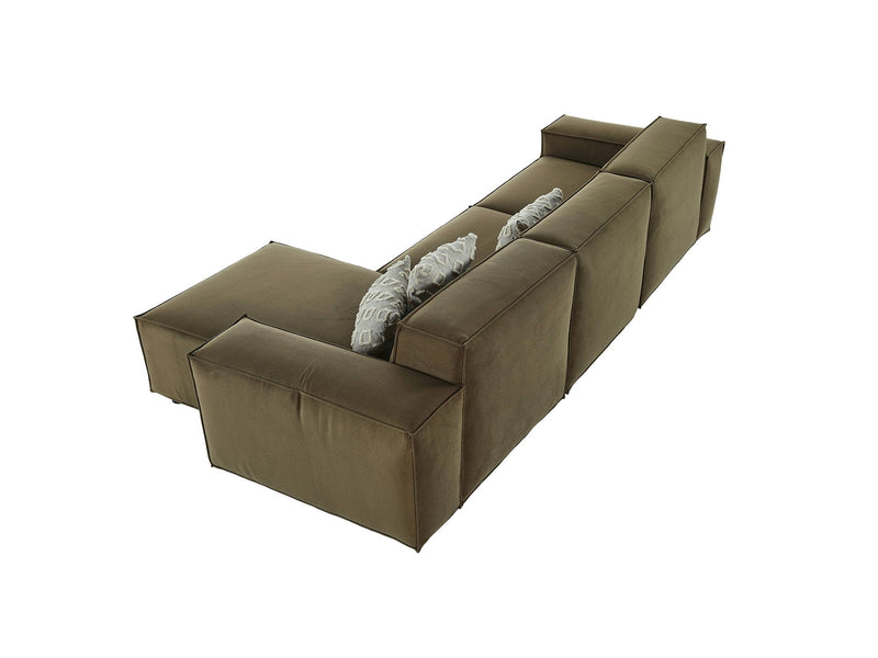 Bigmama Sectional Sofa in Grey - 200-ELI-BIG-FUGA 12-S