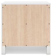 Binterglen California King Panel Bed with 2 Nightstands in White from Ashley - Lara Furniture