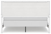 Binterglen California King Panel Bed with 2 Nightstands in White from Ashley - Lara Furniture