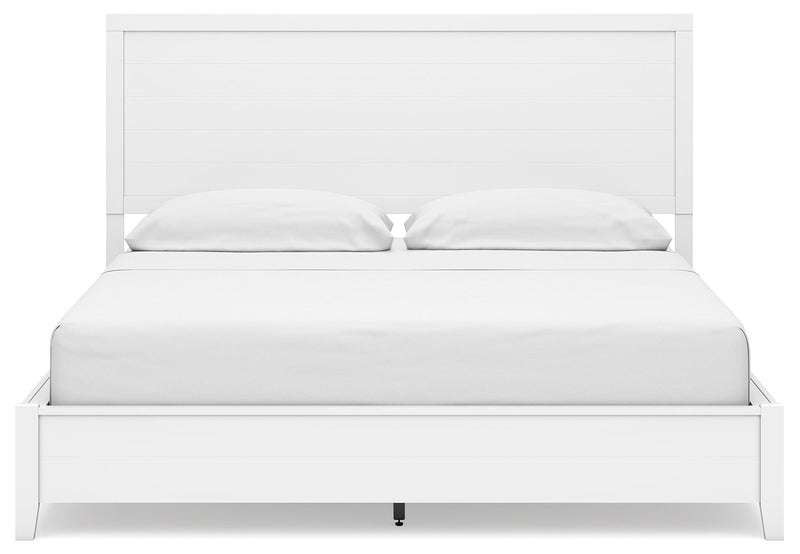 Binterglen California King Panel Bed with Dresser and 2 Nightstands in White from Ashley - Lara Furniture