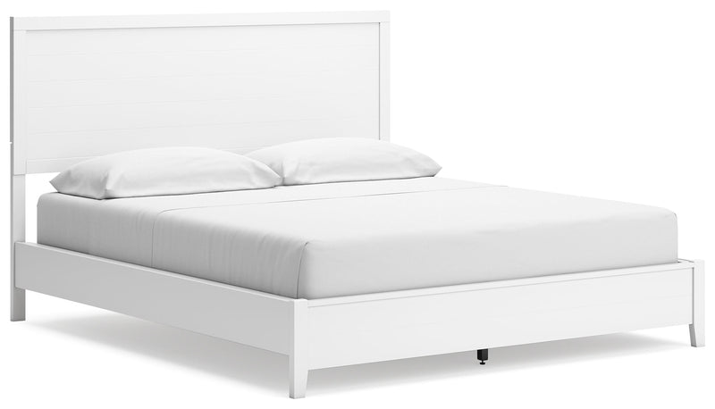 Binterglen California King Panel Bed with Dresser and 2 Nightstands in White from Ashley - Lara Furniture