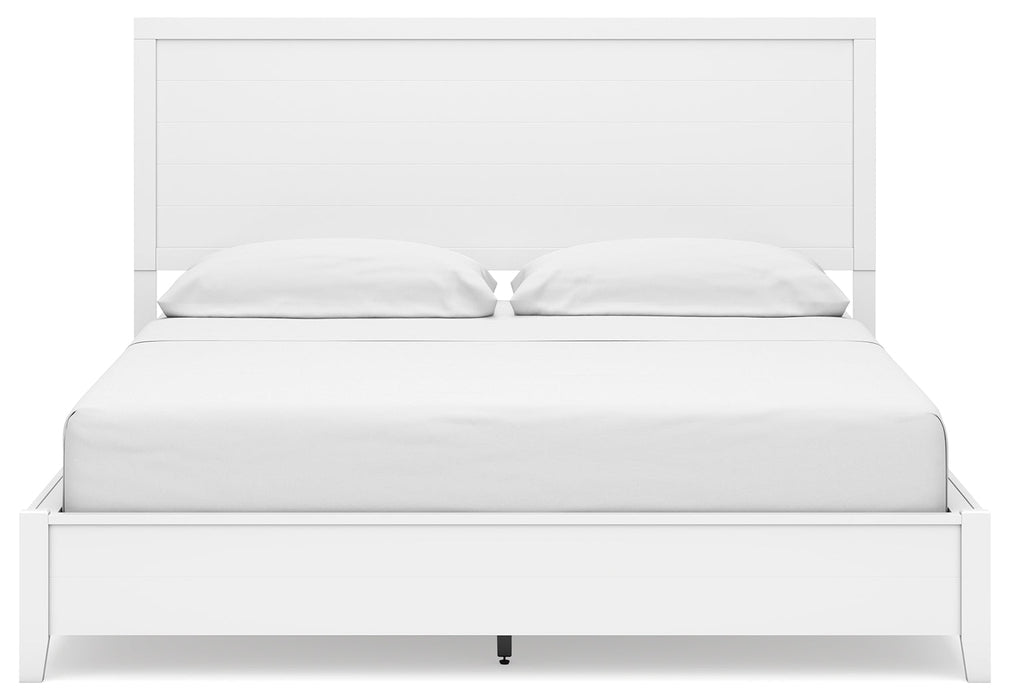Binterglen California King Panel Bed with Dresser and Nightstand in White - Gate FurnitureBedroom Set