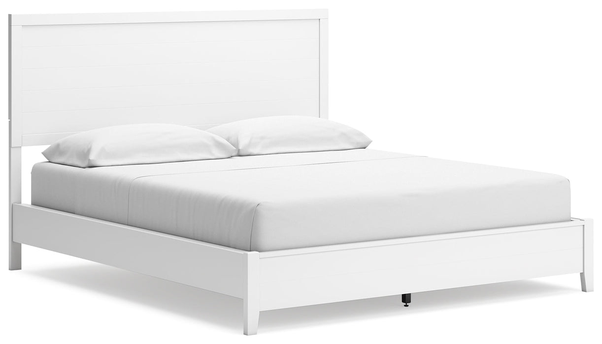 Binterglen California King Panel Bed with Dresser and Nightstand in White - Gate FurnitureBedroom Set