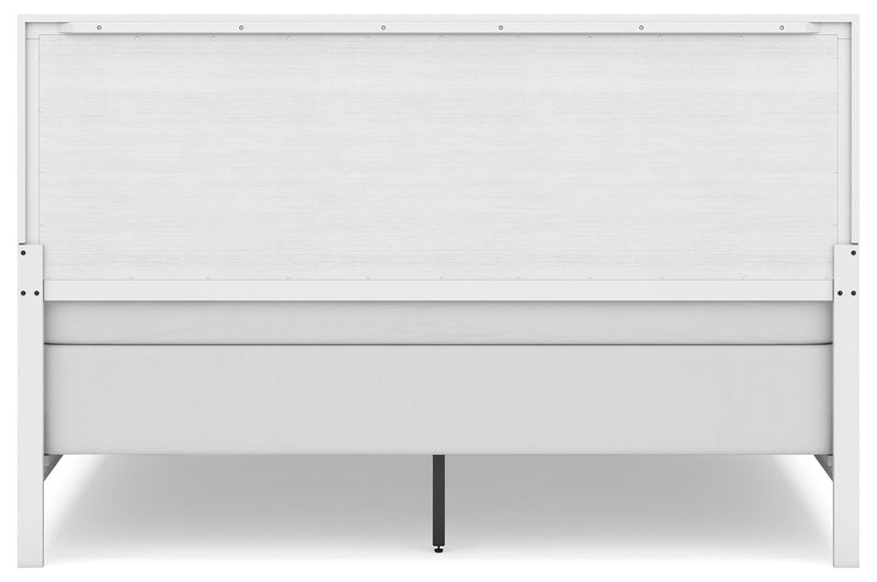 Binterglen King Panel Bed with Dresser and 2 Nightstands in White from Ashley - Lara Furniture