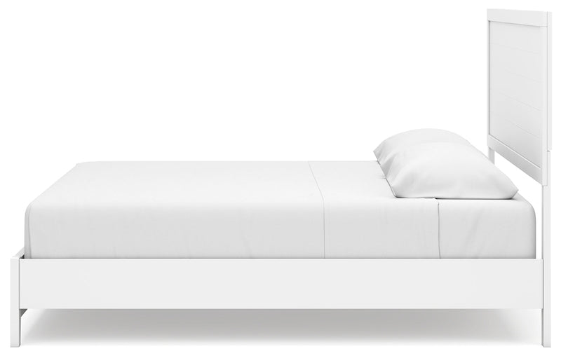 Binterglen King Panel Bed with Dresser and 2 Nightstands in White from Ashley - Lara Furniture