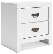 Binterglen King Panel Bed with Dresser and 2 Nightstands in White from Ashley - Lara Furniture