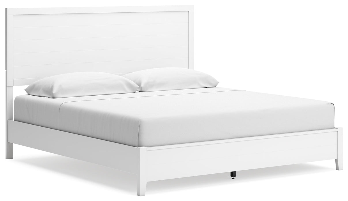 Binterglen King Panel Bed with Dresser and Nightstand in White - Gate FurnitureBedroom Set