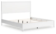 Binterglen King Panel Bed with Dresser and Nightstand in White - Lara FurnitureBedroom Set