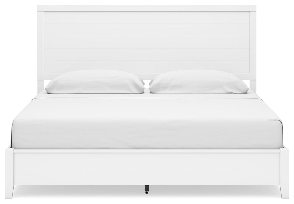 Binterglen King Panel Bed with Dresser and Nightstand in White - Gate FurnitureBedroom Set