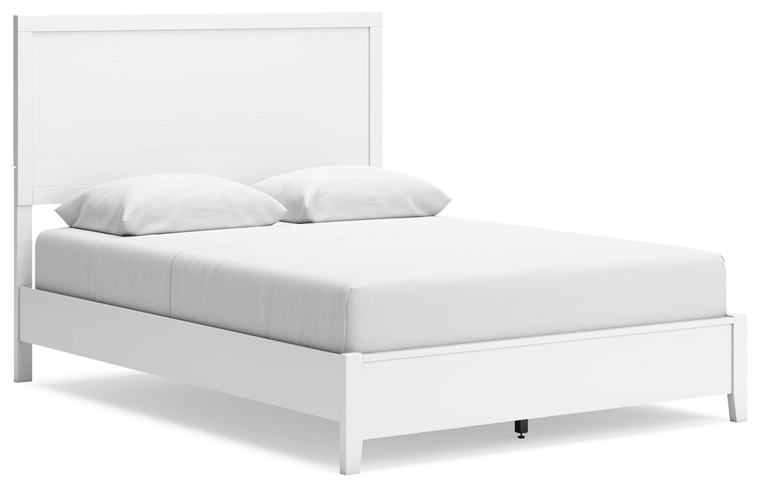 Binterglen Queen Panel Bed with Dresser and Nightstand in White - Gate FurnitureBedroom Set