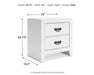 Binterglen Queen Panel Bed with Dresser and Nightstand in White - Gate FurnitureBedroom Set