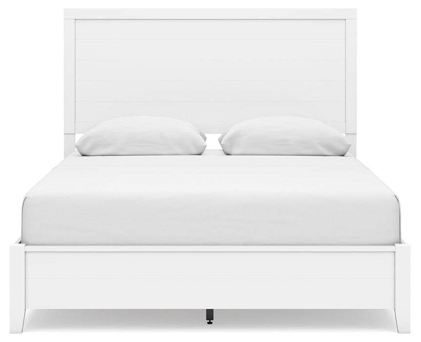 Binterglen Queen Panel Bed with Dresser and Nightstand in White - Gate FurnitureBedroom Set