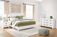Binterglen Queen Panel Bed with Dresser and Nightstand in White - Gate FurnitureBedroom Set