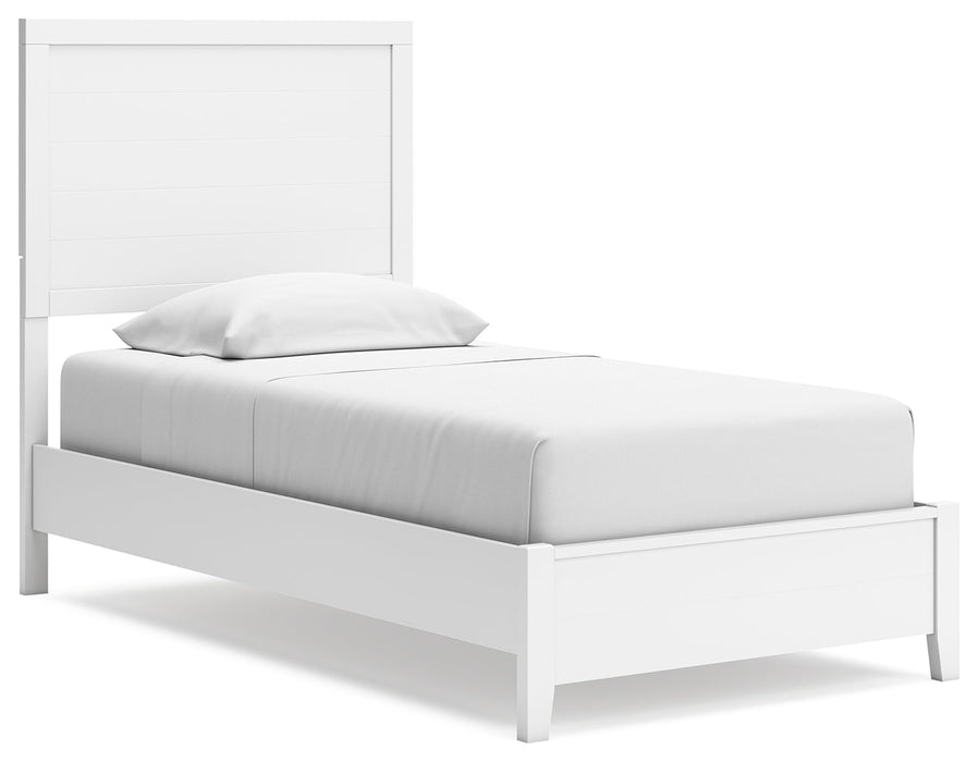 Binterglen Twin Panel Bed with Dresser and Nightstand in White - Gate FurnitureYouth Bedroom Set