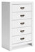 Binterglen White Chest of Drawers - B427-46
