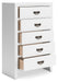 Binterglen White Chest of Drawers - B427-46