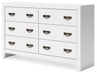 Binterglen White Dresser - B427-31