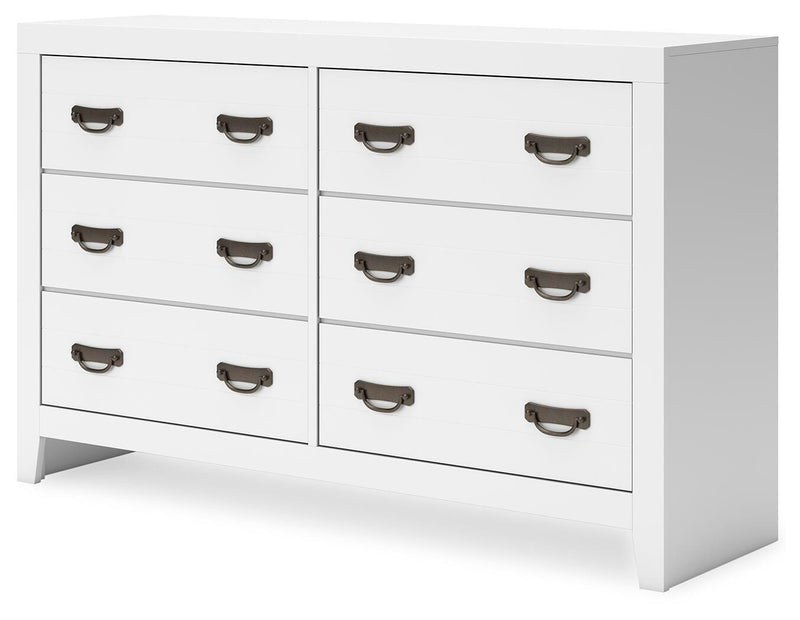Binterglen White Full Panel Bed, Dresser, Chest and Nightstand - B427B17