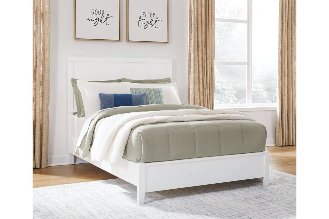 Binterglen White Full Panel Bed - Gate FurnitureFull Bed