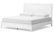 Binterglen White King Panel Bed - Lara FurnitureKing Bed