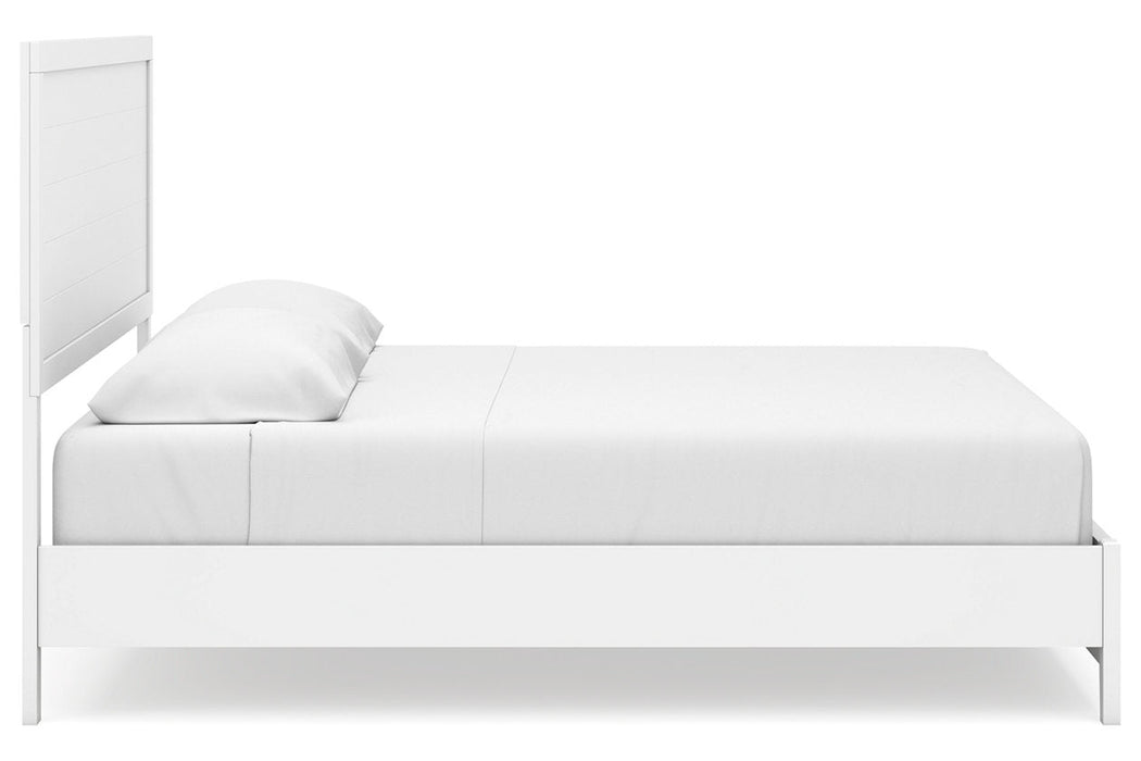 Binterglen White King Panel Bed - Gate FurnitureKing Bed