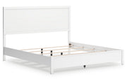 Binterglen White King Panel Bed - Lara FurnitureKing Bed
