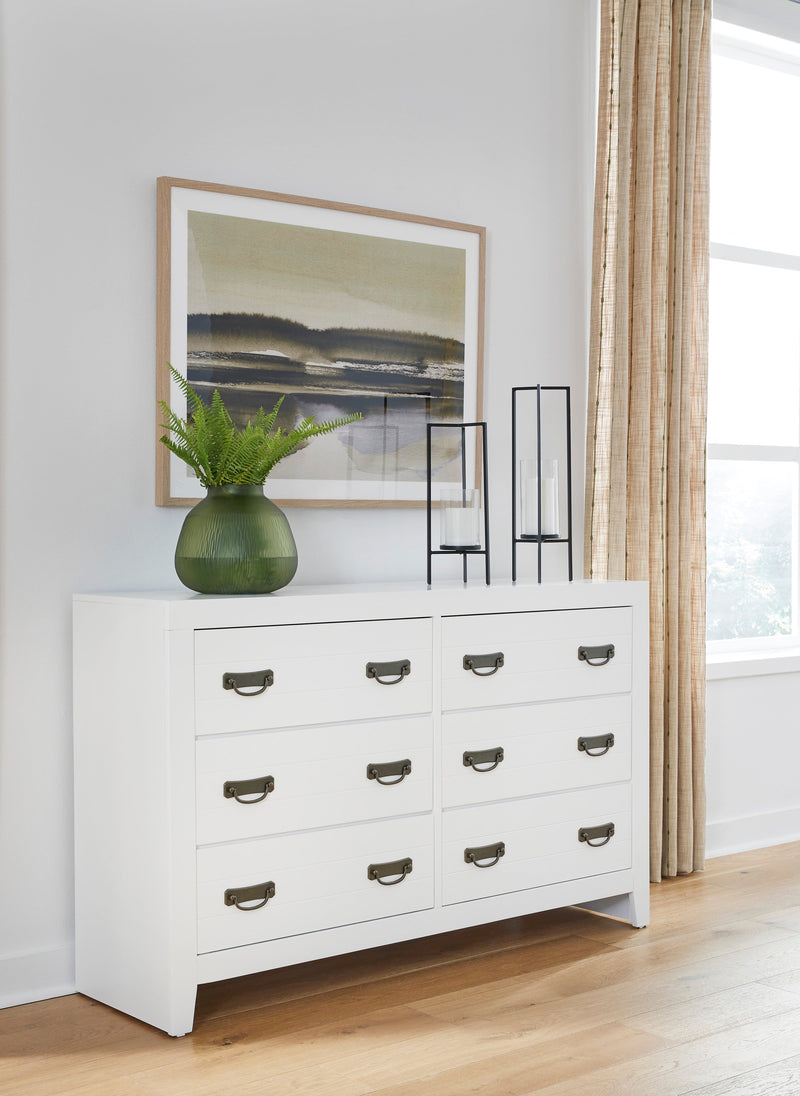Binterglen White Panel Bedroom Set - Gate FurnitureBedroom Set