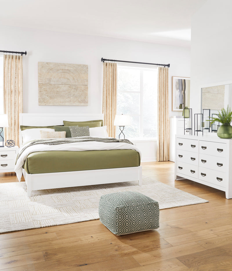 Binterglen White Panel Bedroom Set - Gate FurnitureBedroom Set