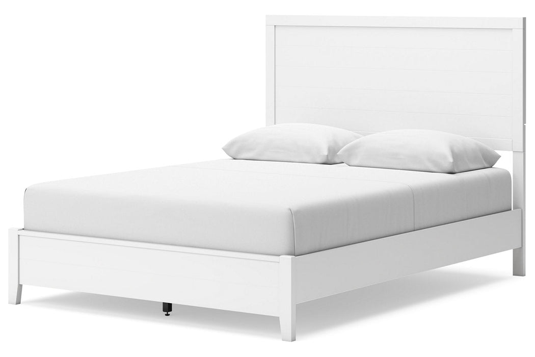 Binterglen White Queen Panel Bed - Gate FurnitureQueen Bed