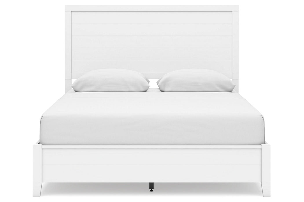 Binterglen White Queen Panel Bed - Gate FurnitureQueen Bed