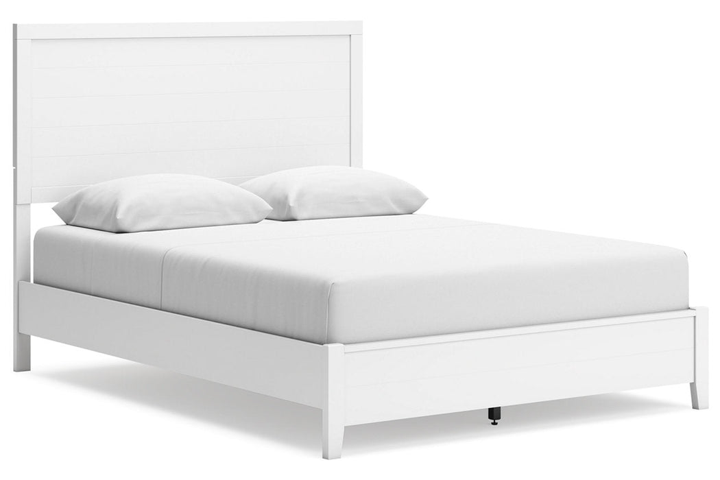 Binterglen White Queen Panel Bed - Gate FurnitureQueen Bed