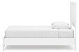Binterglen White Twin Panel Bed - Gate FurnitureTwin Bed