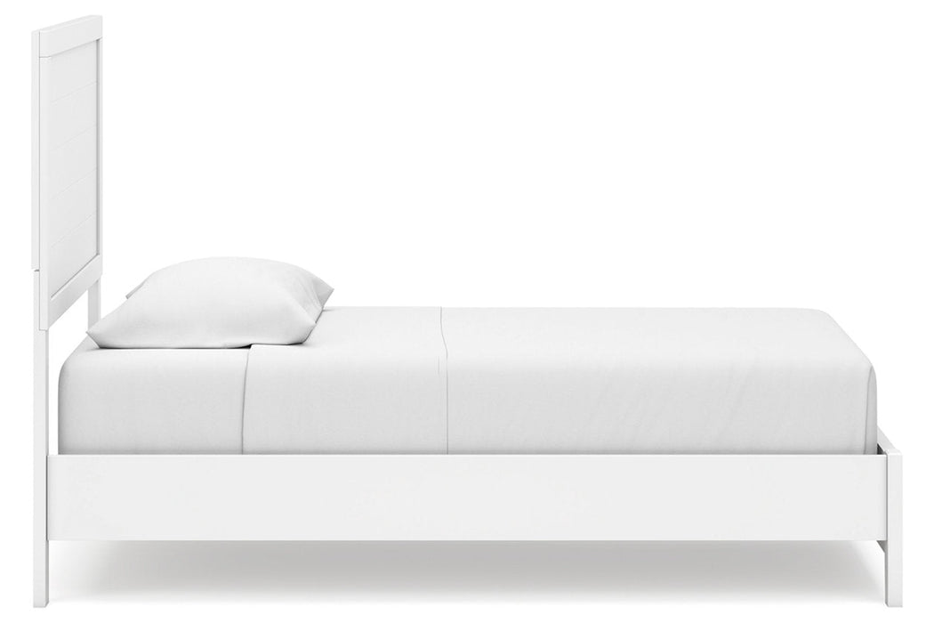 Binterglen White Twin Panel Bed - Gate FurnitureTwin Bed