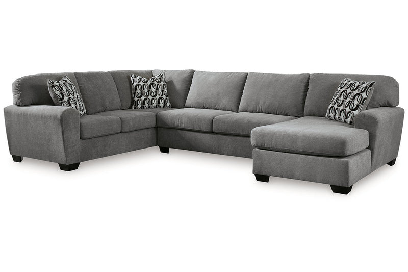 Birkdale Court Gray 3 - Piece Sectional with Chaise - Lara FurnitureSectional