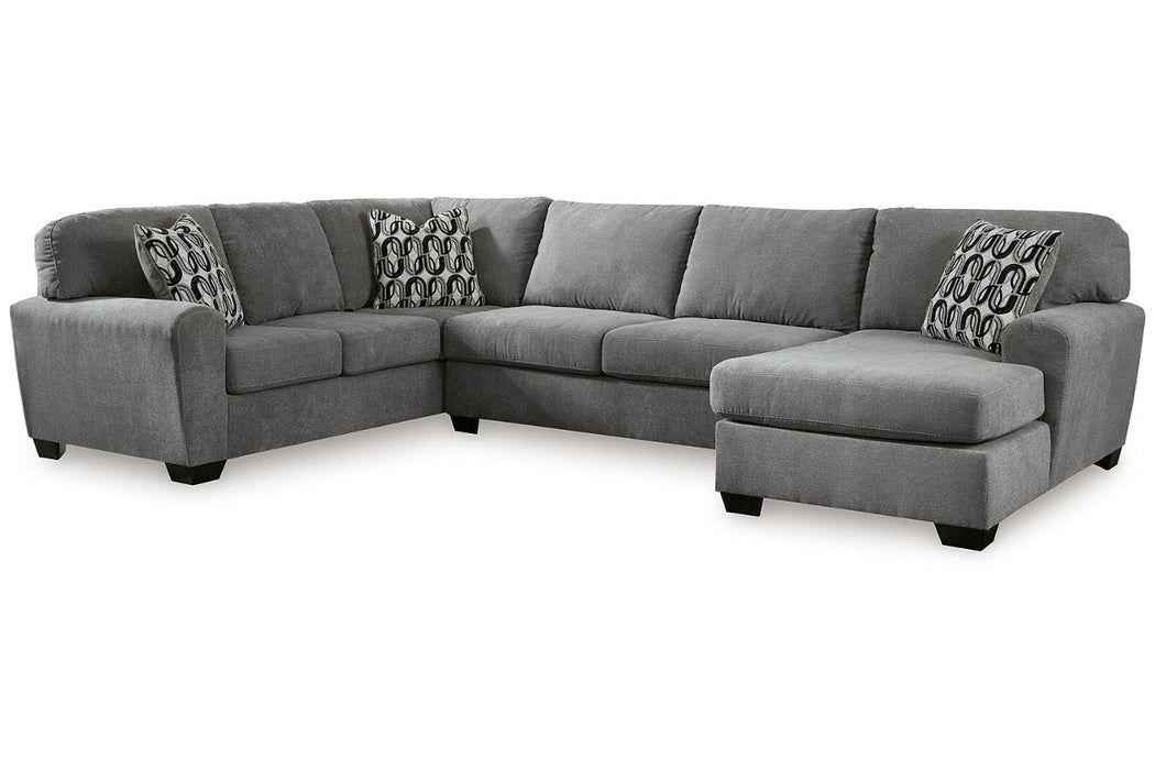 Birkdale Court Gray 3 - Piece Sectional with Chaise - Gate FurnitureSectional